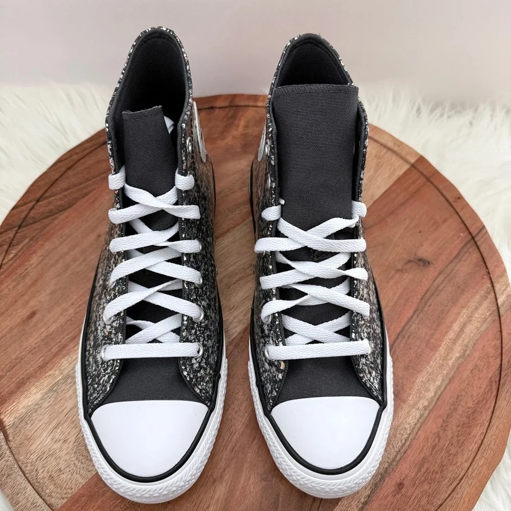 Converse Chuck Taylor All Star High Top Glitter Sparkle Sneakers Youth‎ Size 6